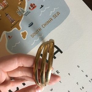 Gold Bangle Carly Jean Los Angeles